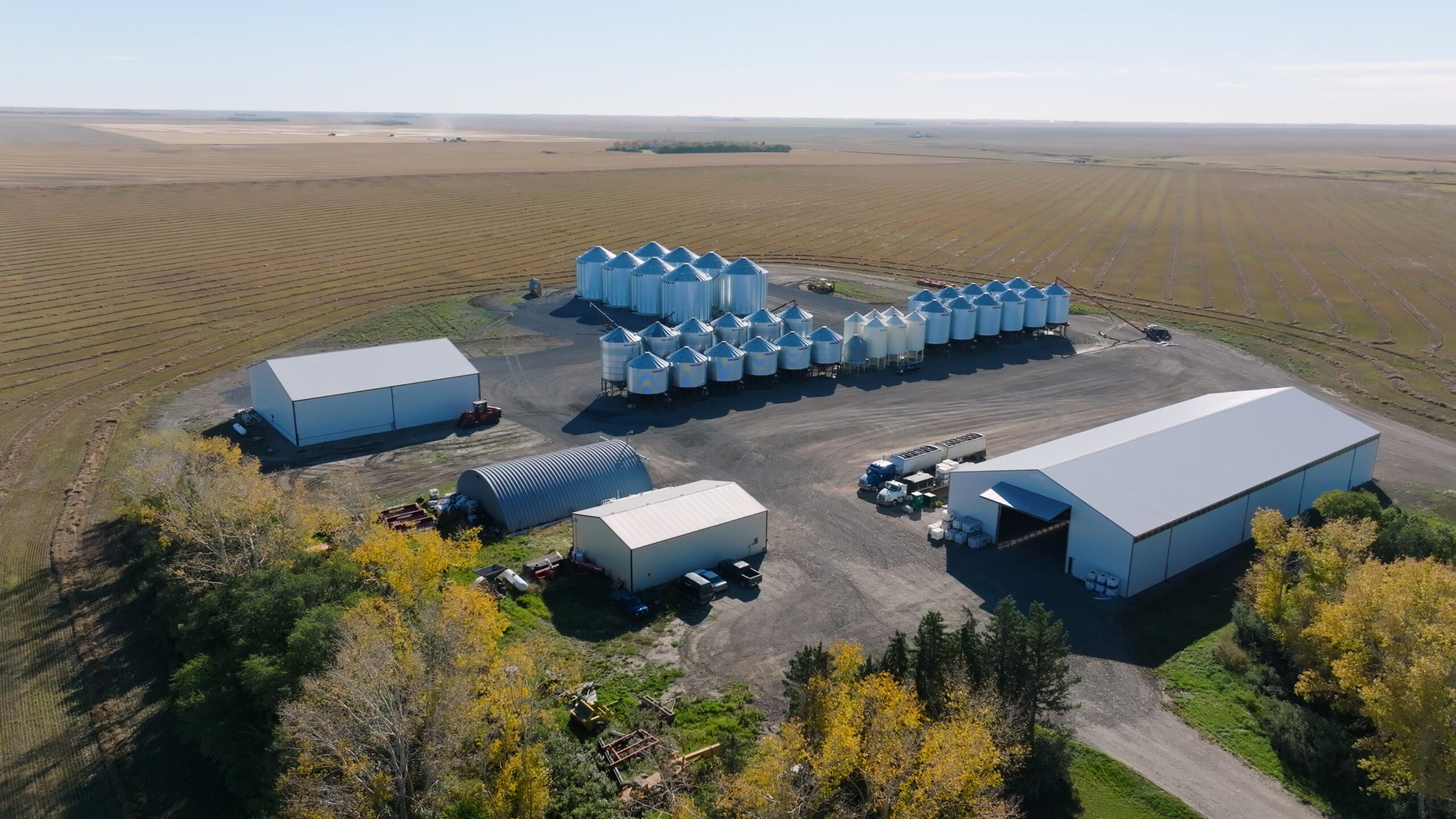 CanMar Foods flax operation on the Saskatchewan prairies, Canada